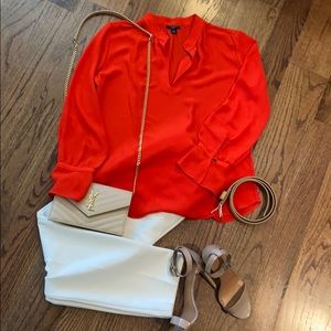 Beautiful Coral/Red Blouse